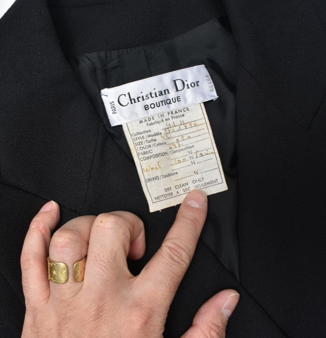 Christian dior  원버튼 블레이저 자켓 42 상품이미지3