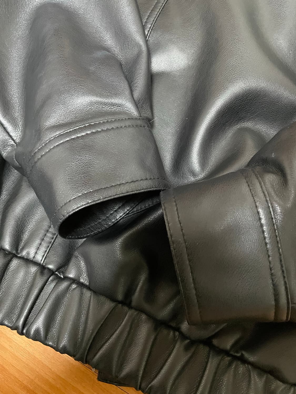 도프제이슨 비건레더 보머 자켓 상품이미지5