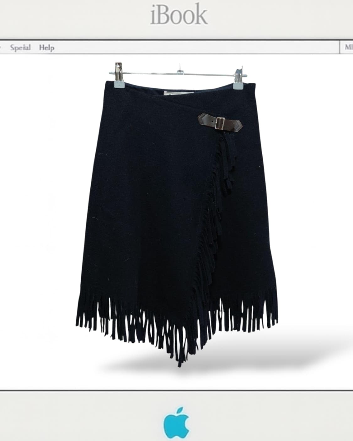 Ray beams 프린지 울 스커트 상품이미지1