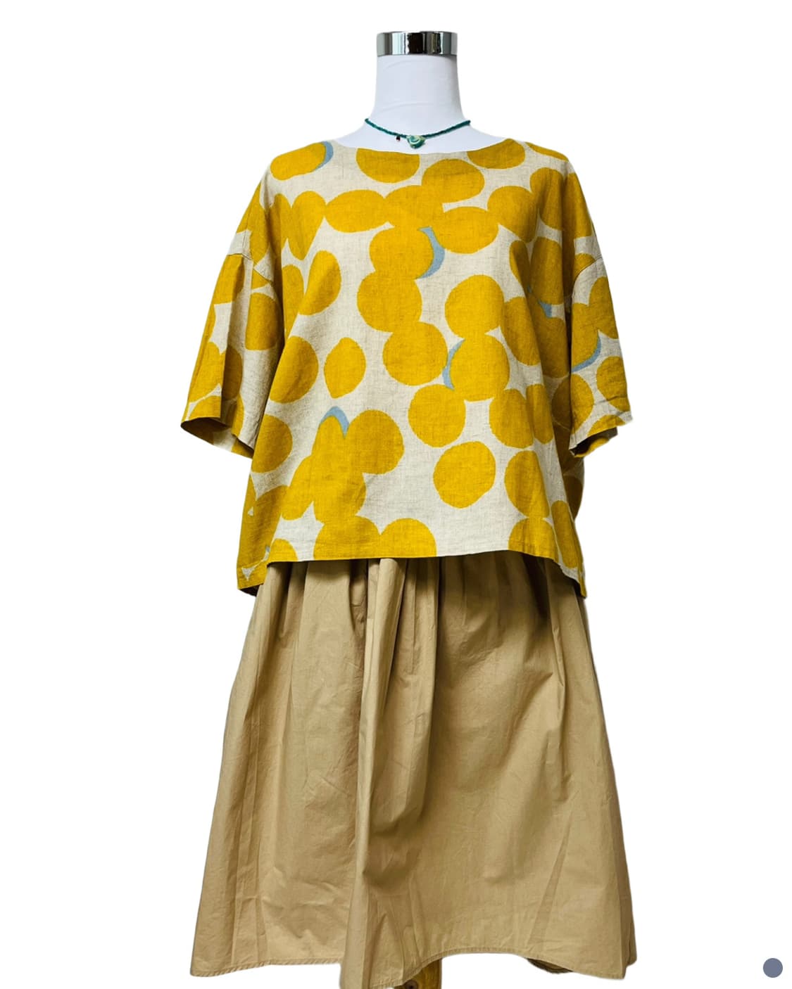 Yellow+blue circle top 상품이미지4