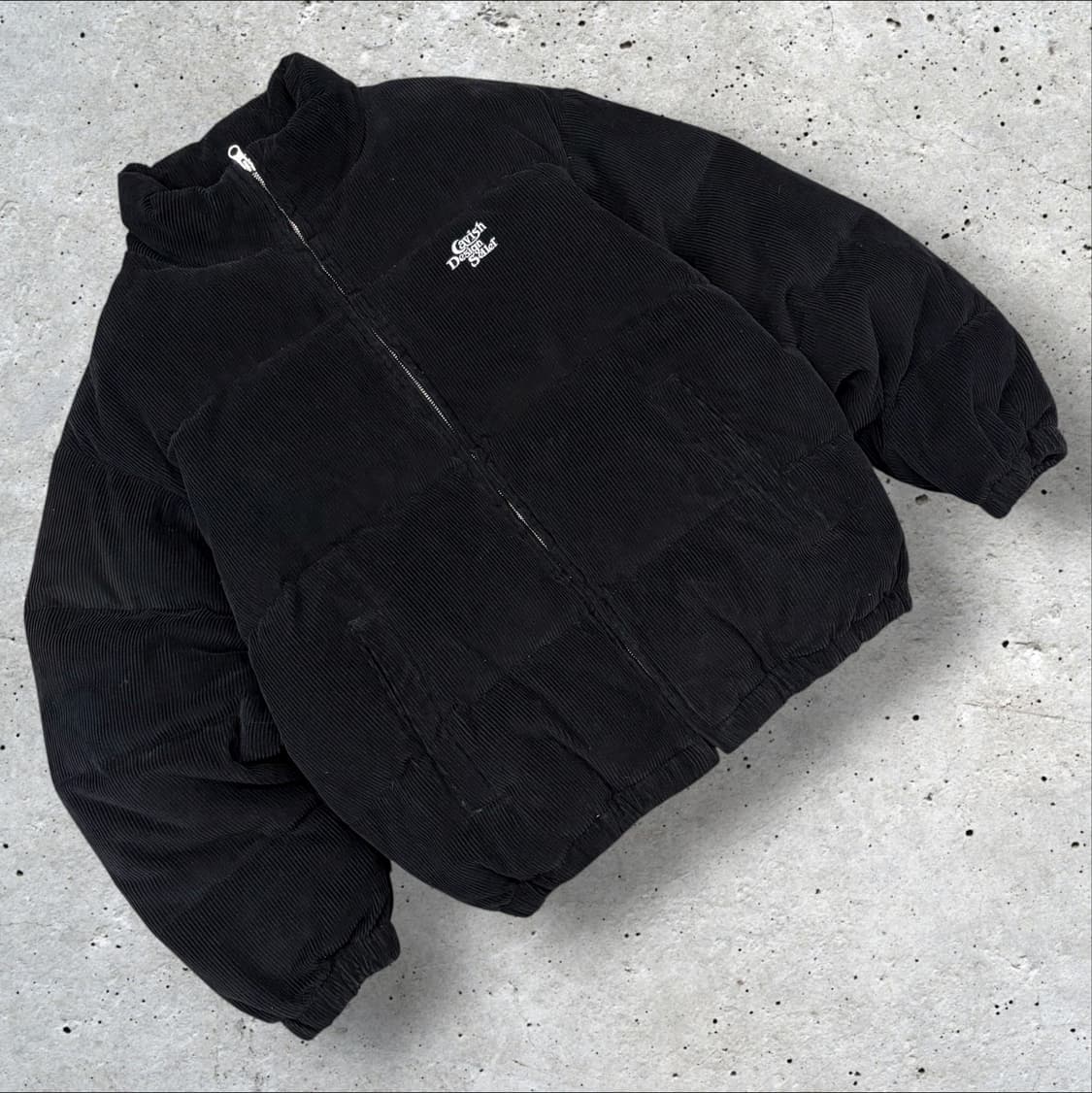 [L] Cavish Design Seller 검정 코듀로이 패딩 B247 상품이미지1