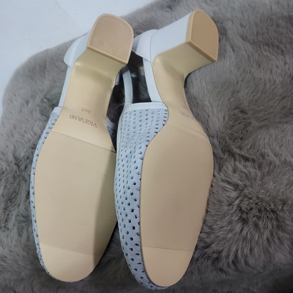 새상품 금강제화 비제바노 샌들 슬링백 슈즈 미들힐 245 정가 15만 상품이미지5