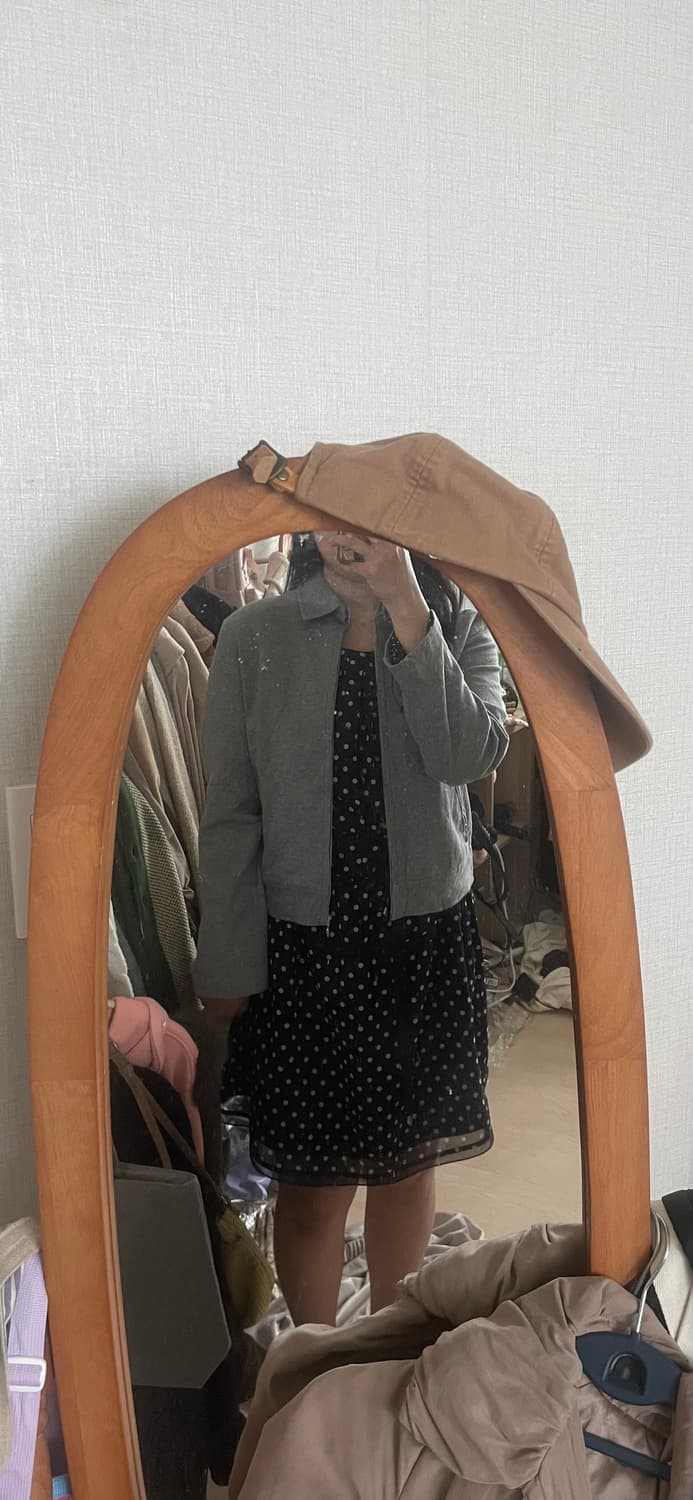 모리걸 빈티지 도트 그레이 set 🩶💙 상품이미지7