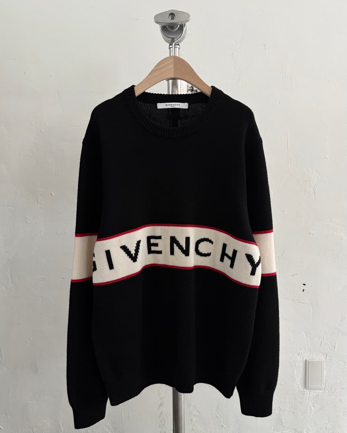 Givenchy 지방시 인타르시아 로고 울 니트 상품이미지1