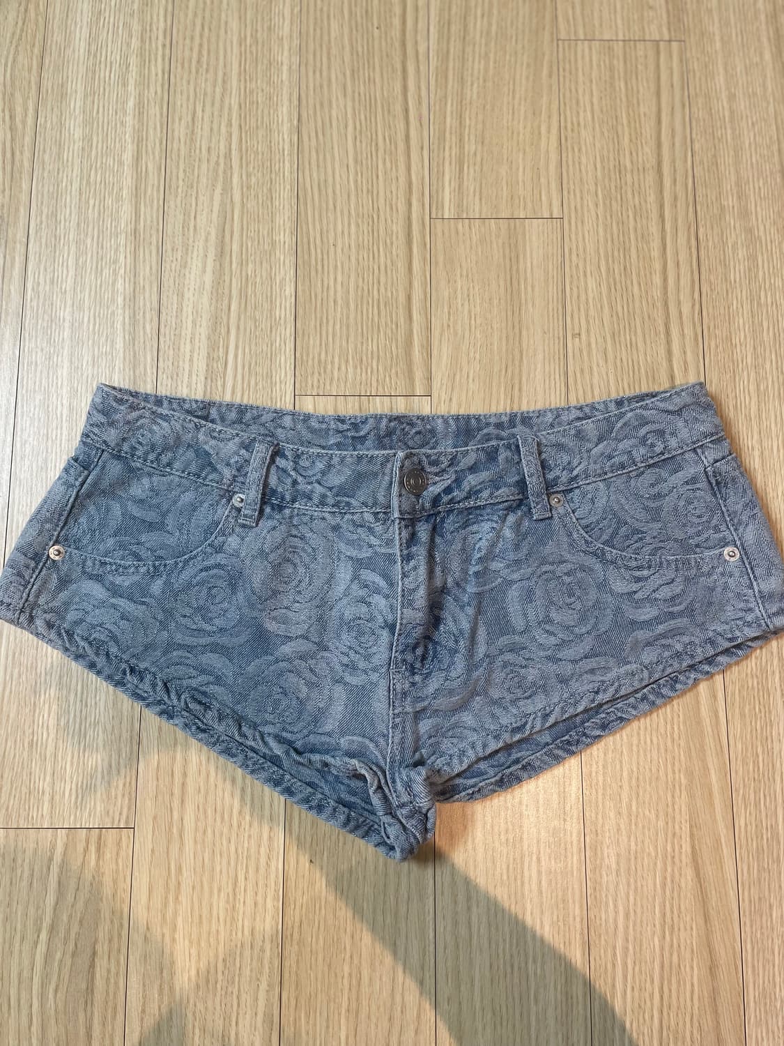 로즈y2k 홀리스터느낌 핫팬츠 상품이미지1