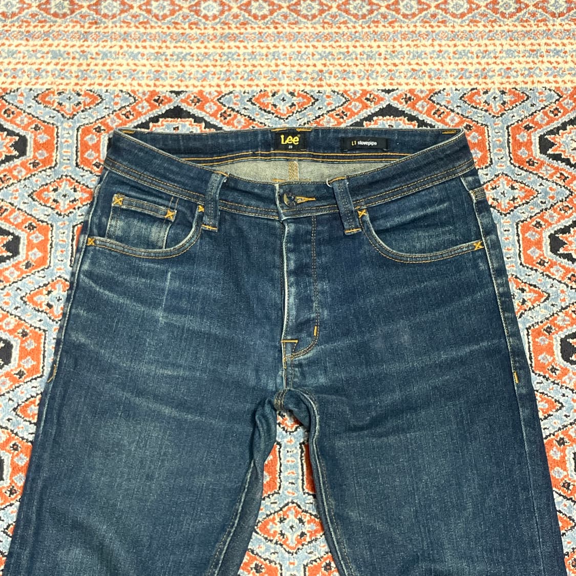 리 L1 stovepipe 진청 데님팬츠 여성29 상품이미지2