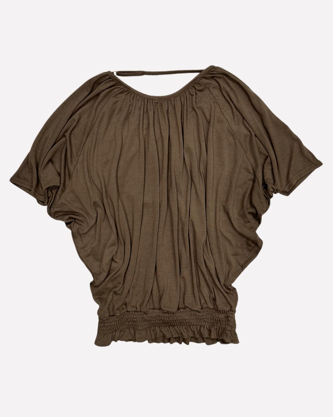 slit off-shoulder khaki t-shirt 상품이미지4