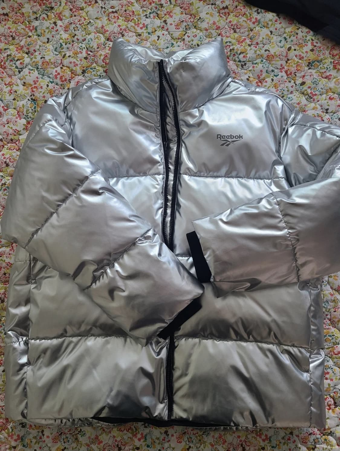 리복 실버 패딩(L) 상품이미지1