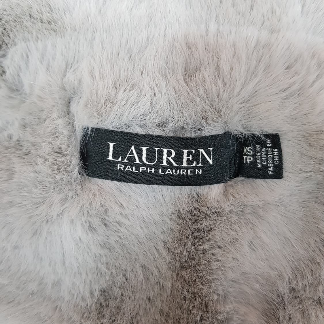 로렌 랄프로렌 그레이 퍼 텍스처 세미루즈 코트 XS사이즈 상품이미지6