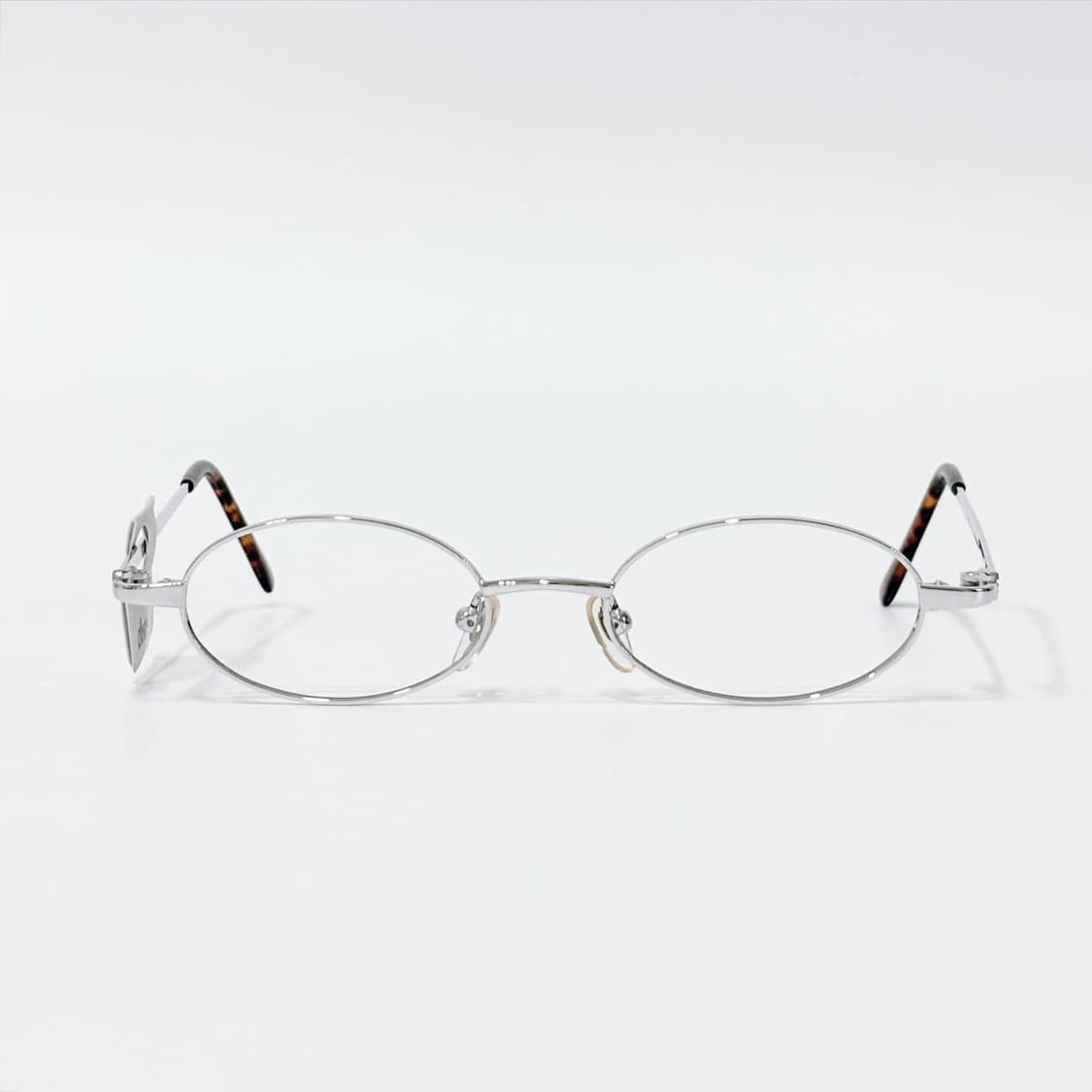 TOP 실버 오벌 메탈 데드스탁 빈티지안경 상품이미지1