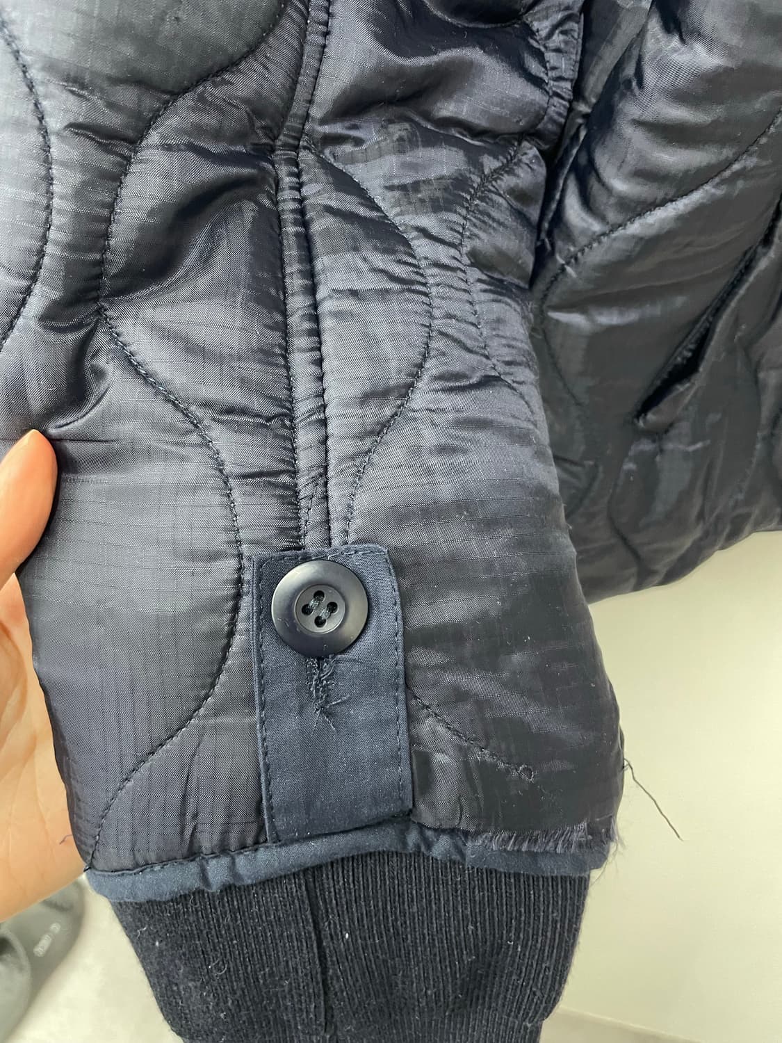 라퍼지스토어 네이비 숏 퀄팅 자켓 H1845 상품이미지4