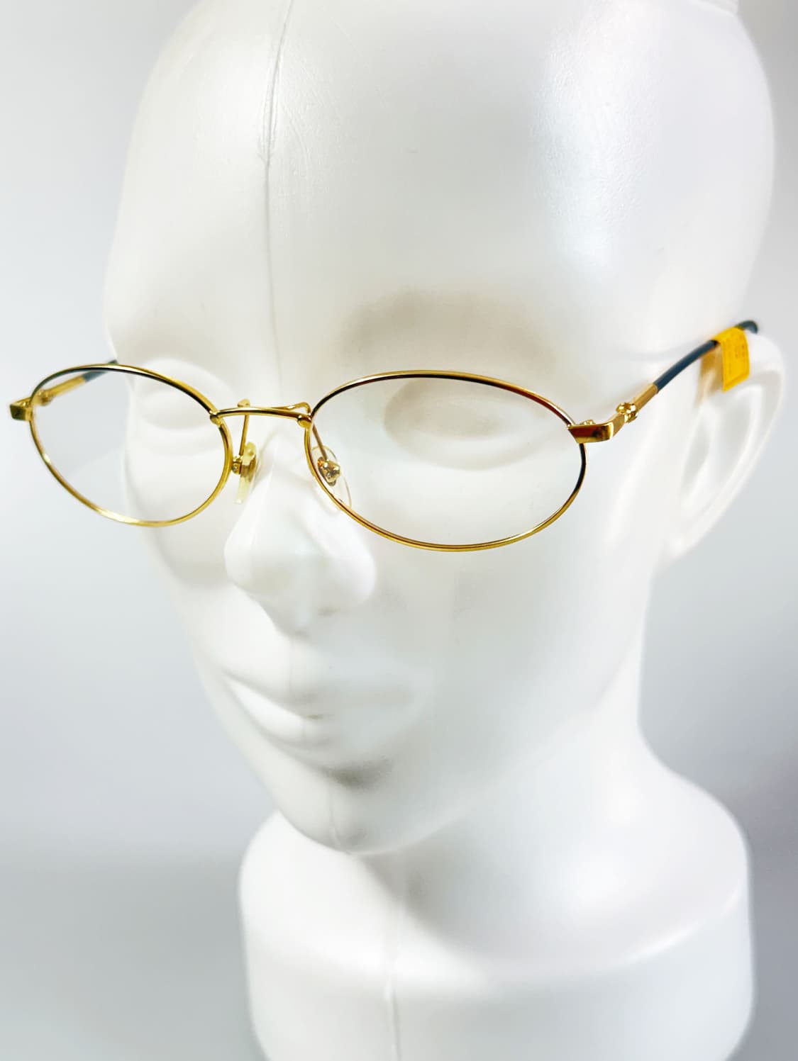 MONTENAPOLEONE 골드 슬림 오벌 메탈 빈티지 안경 상품이미지8