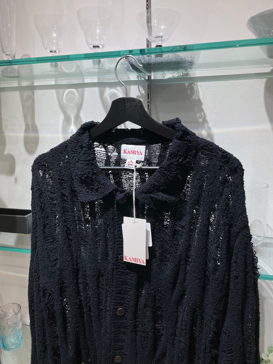 카미야 distressed knit cardigan 상품이미지3