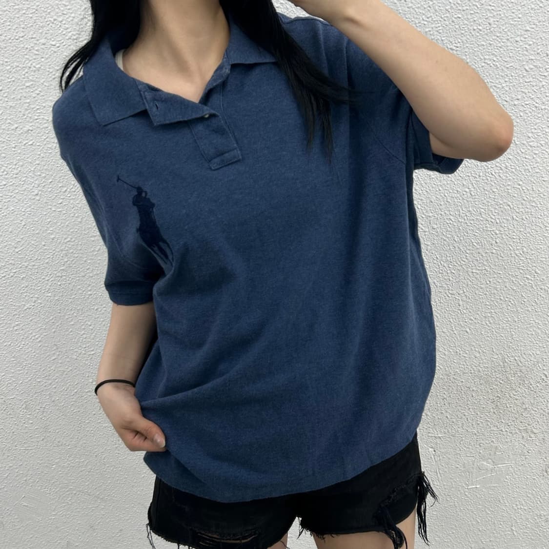 폴로 랄프로렌 네이비빅포니 네이비 pk반팔 XL 상품이미지1