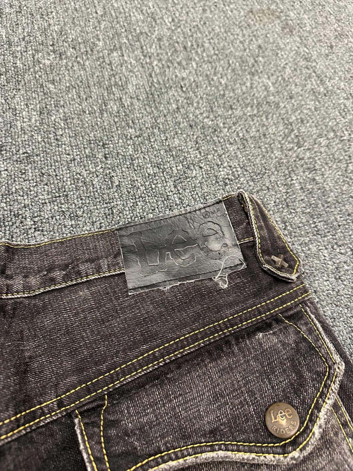 M) LEE 리 부츠컷 흑청 데님팬츠 카고팬츠 상품이미지4