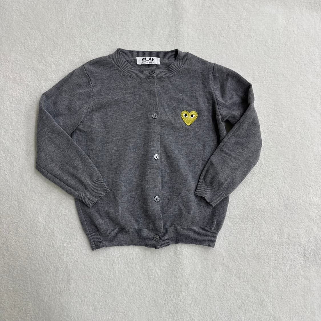 실측확인 골드하트와펜 가디건 (수축) 0311T 상품이미지1