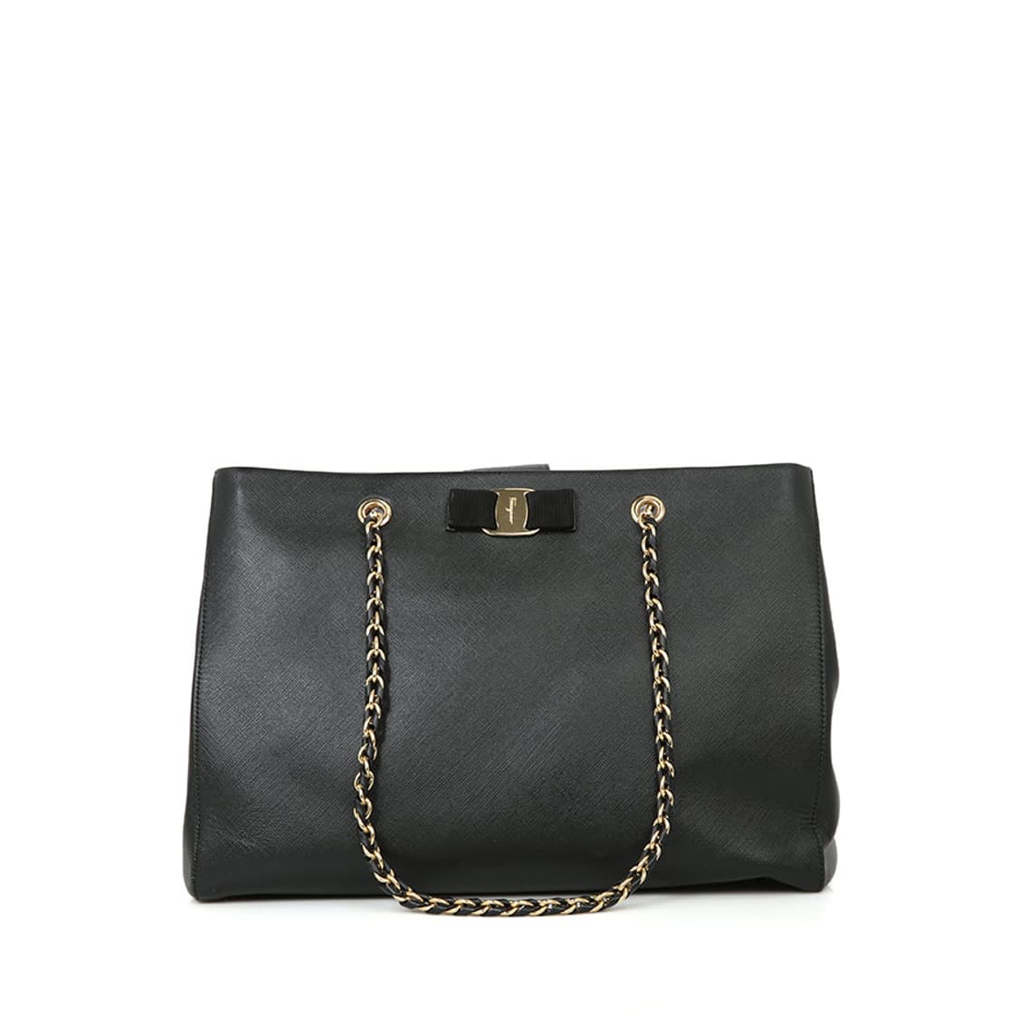 페라가모 리본 바라 멜리케 체인 숄더백 블랙 금장 21-F561 상품이미지1