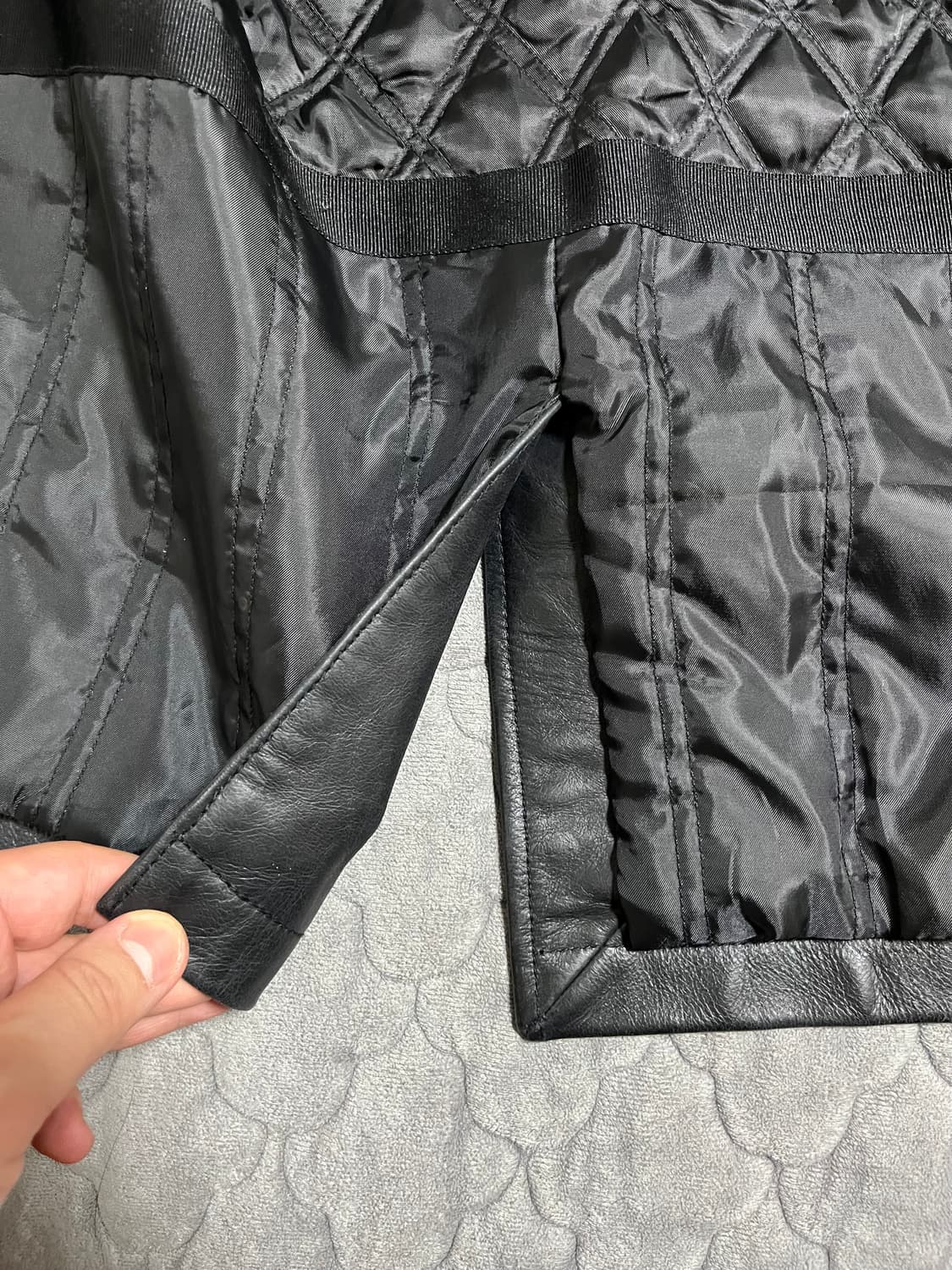 [GAP] old gap 올드갭 레더 카코트 블랙 L 상품이미지10