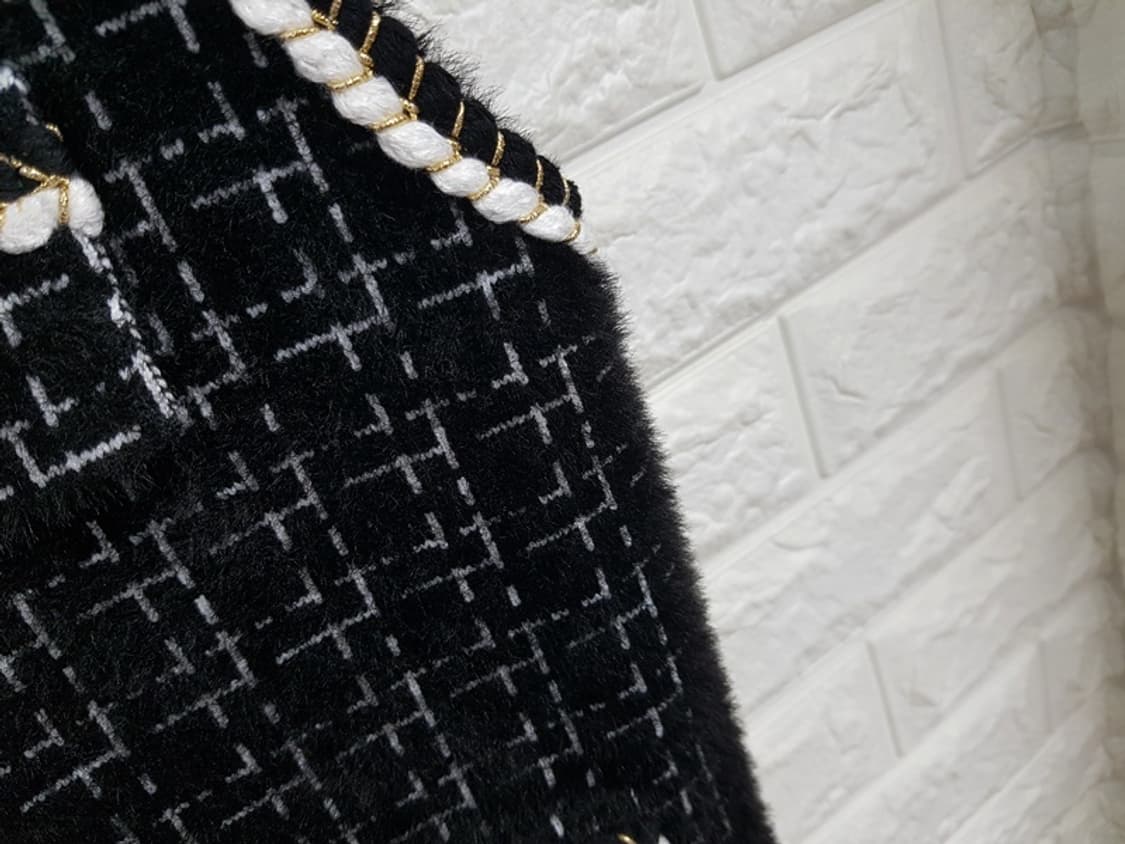 제이케이 트위드 베스트 자켓 F 프리사이즈 (55-66) 상품이미지5