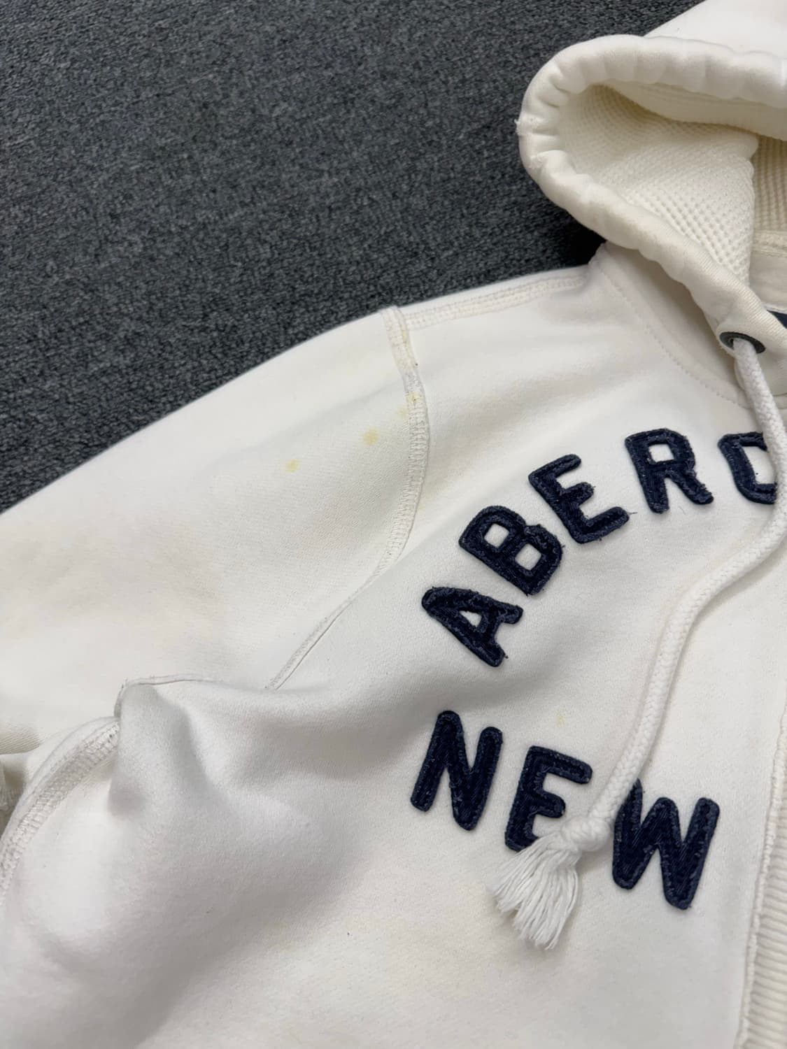 아베크롬비 빈티지 y2k 데미지 후드집업(오염) 상품이미지5