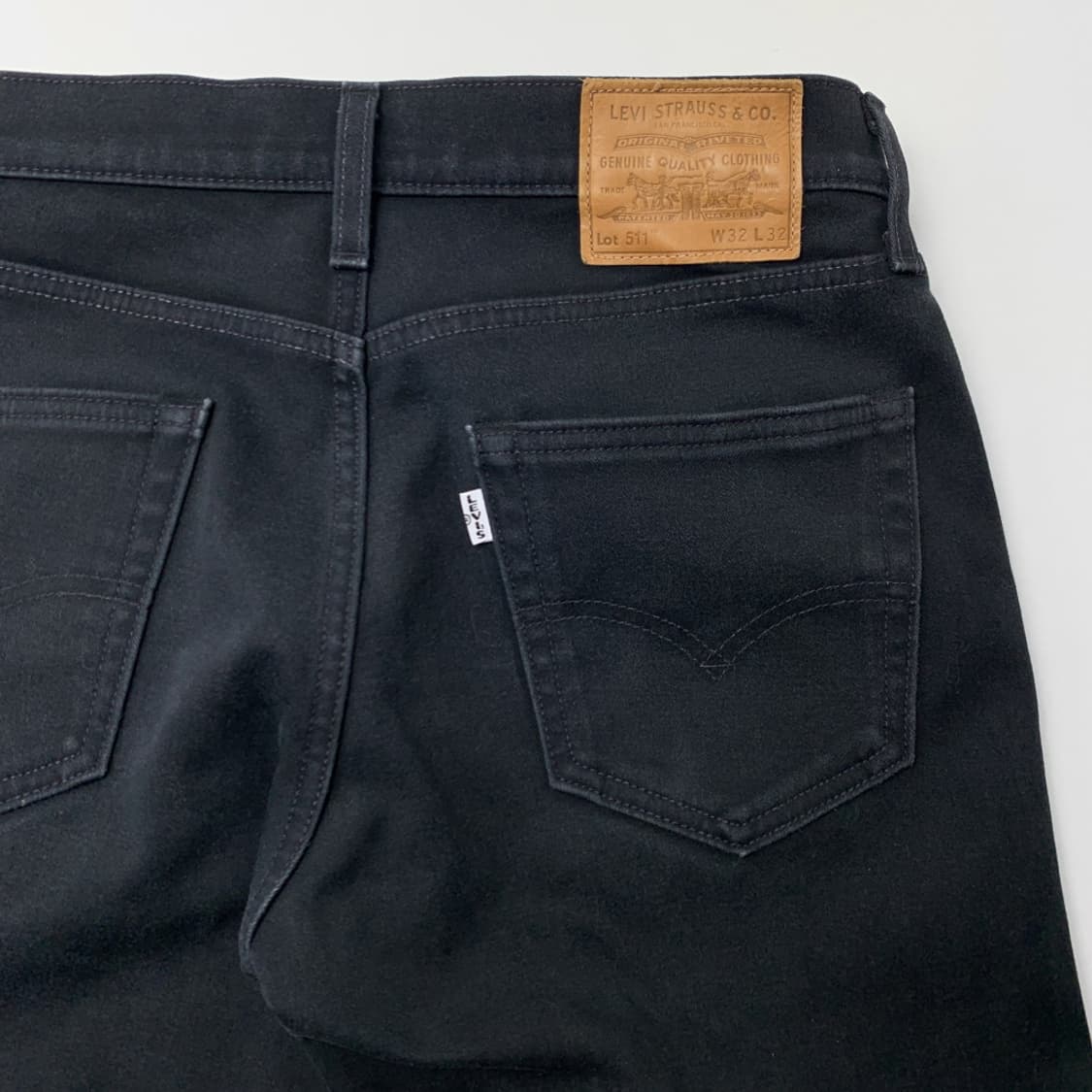 [32/정품] 리바이스511 프리미엄 블랙 남성기모팬츠 상품이미지5