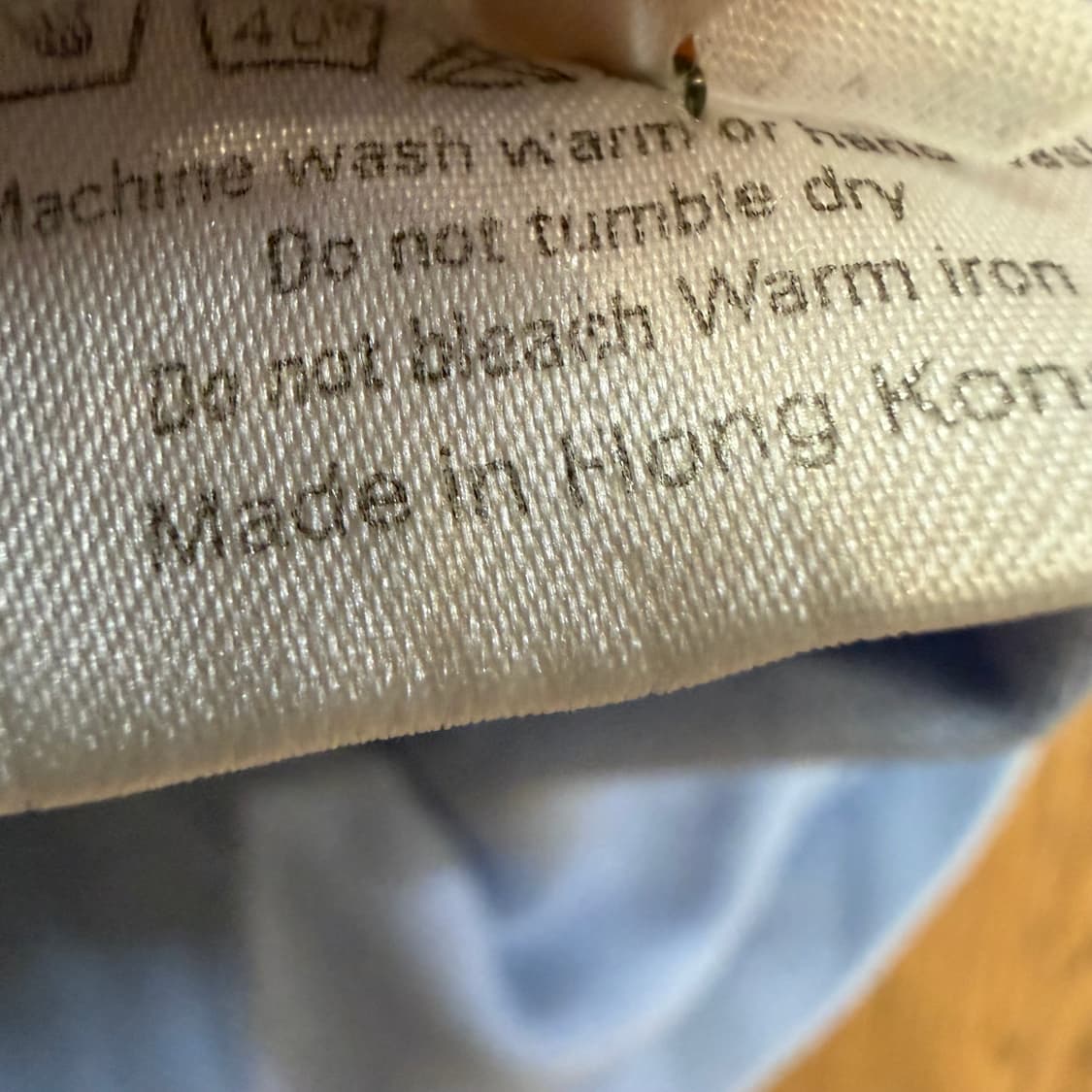 버버리 스카이블루 체크 트리밍 카라 반팔 티셔츠 상품이미지4