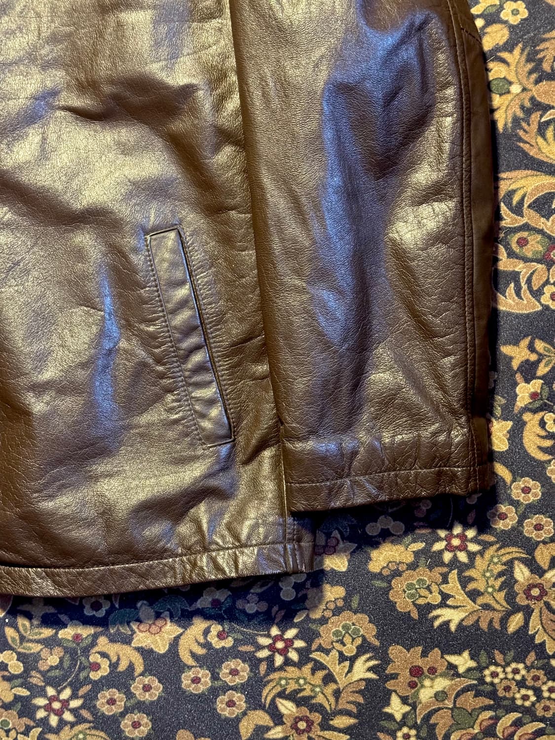 90-00s 빈티지 카우하이드 레더 자켓 폴로 맥스웰  상품이미지3