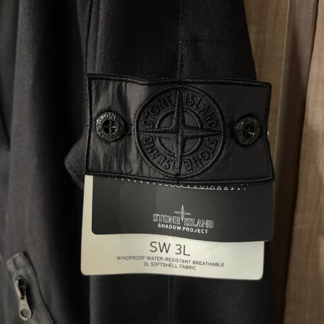 새상품(M)스톤아일랜드 쉐도우프로젝트 블랙 후드 자켓 상품이미지4