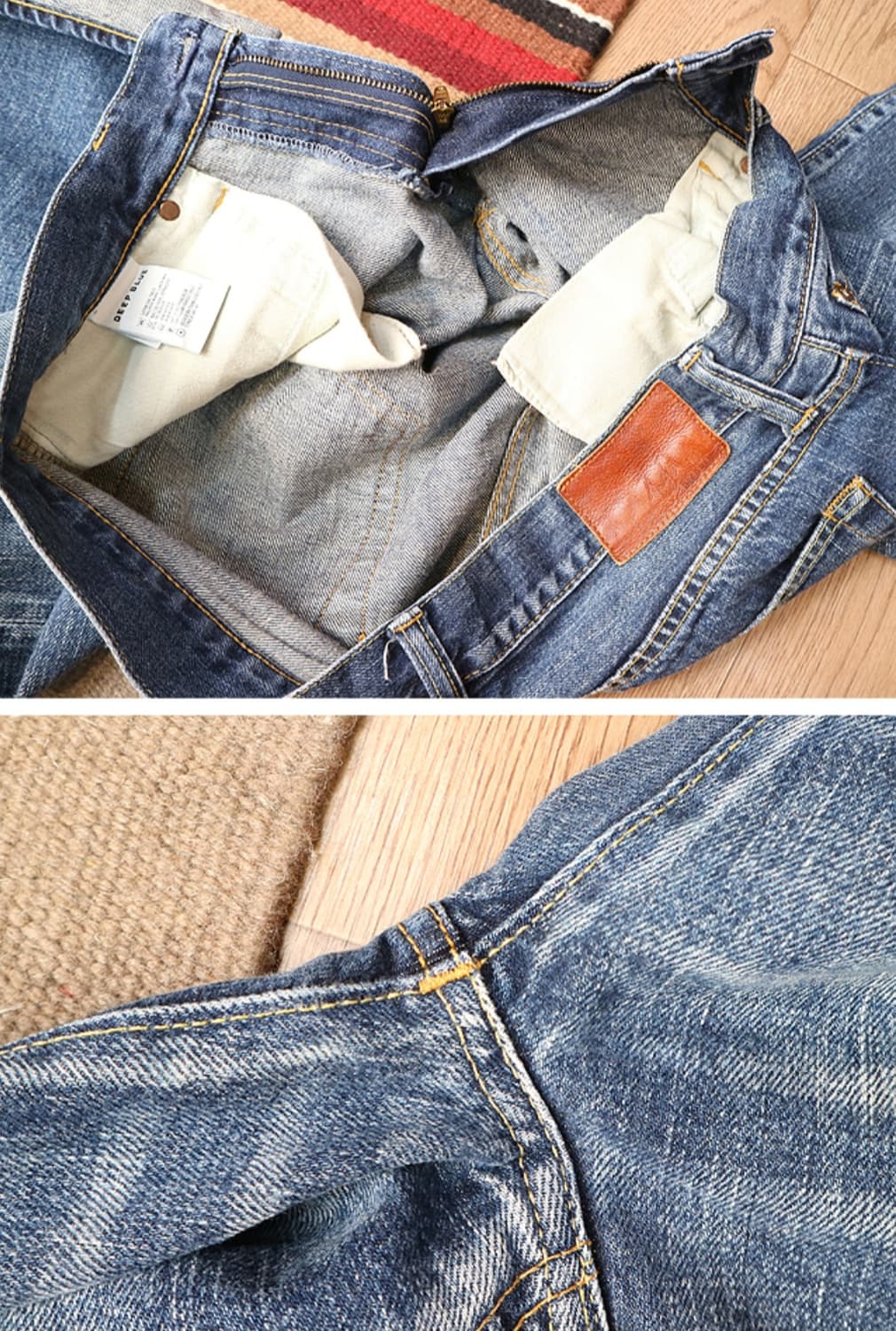 
일본판 deep blue 워싱가공 우먼 셀비지 데님  우먼프리 상품이미지6