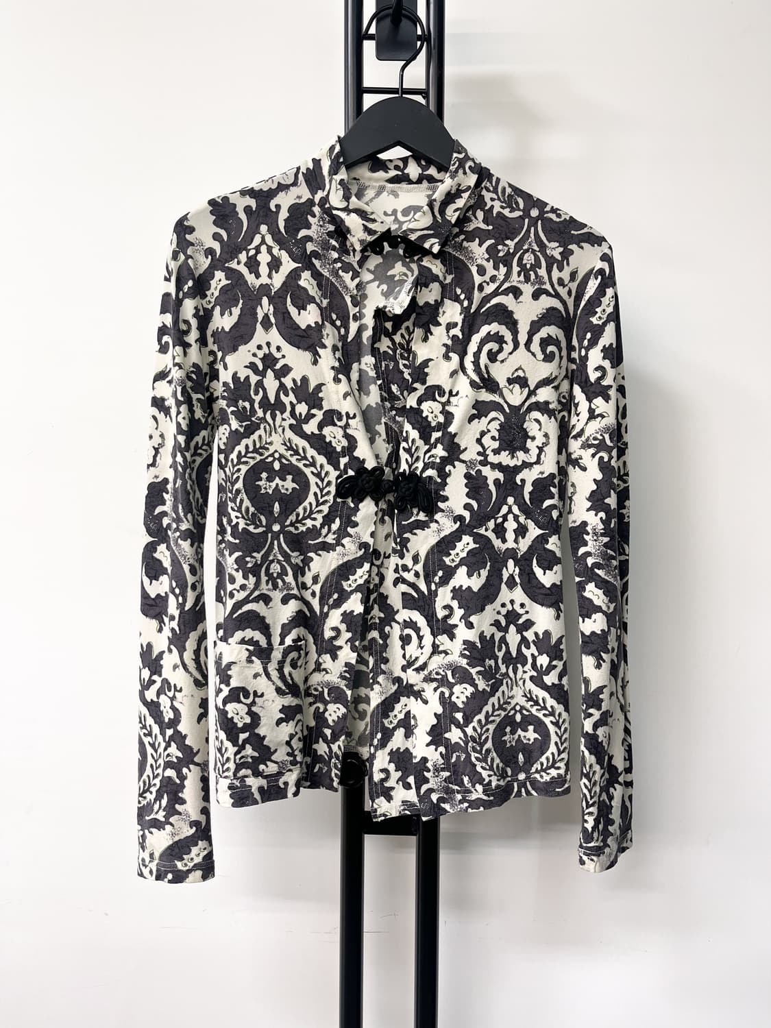 요지 야마모토 다마스크 오리엔탈 버튼 가디건 상품이미지1