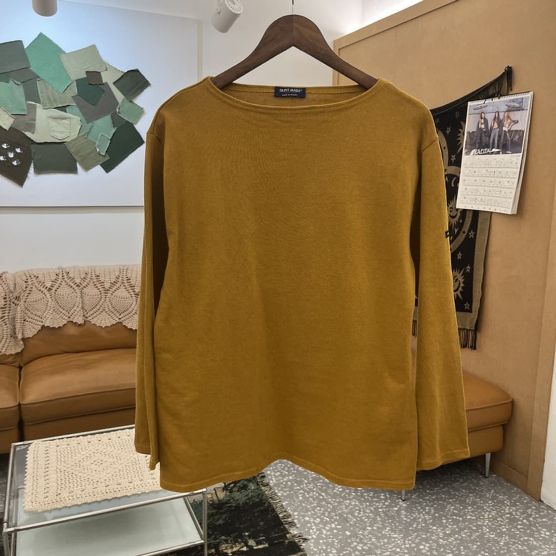 세인트 제임스 빈티지 캐주얼 머스타드 롱슬리브 95 C12667 상품이미지3