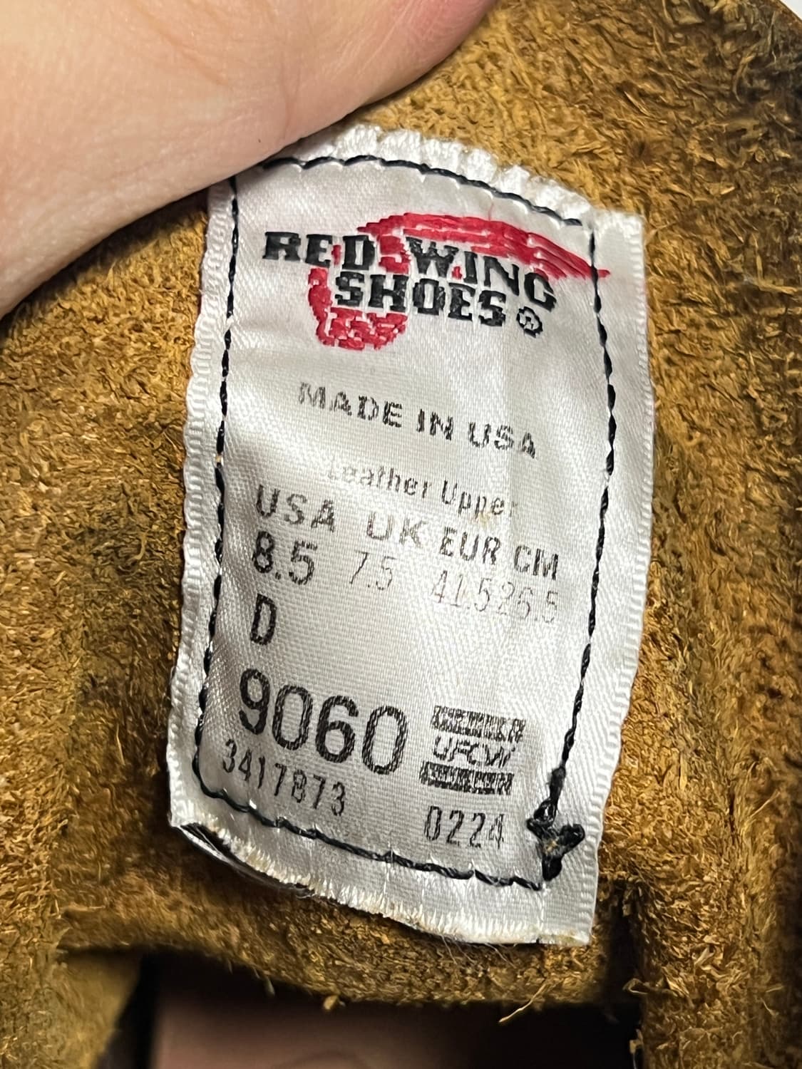 택포58) 레드윙 벡맨 9060 플랫박스 8.5D 265 클론다이크 상품이미지9