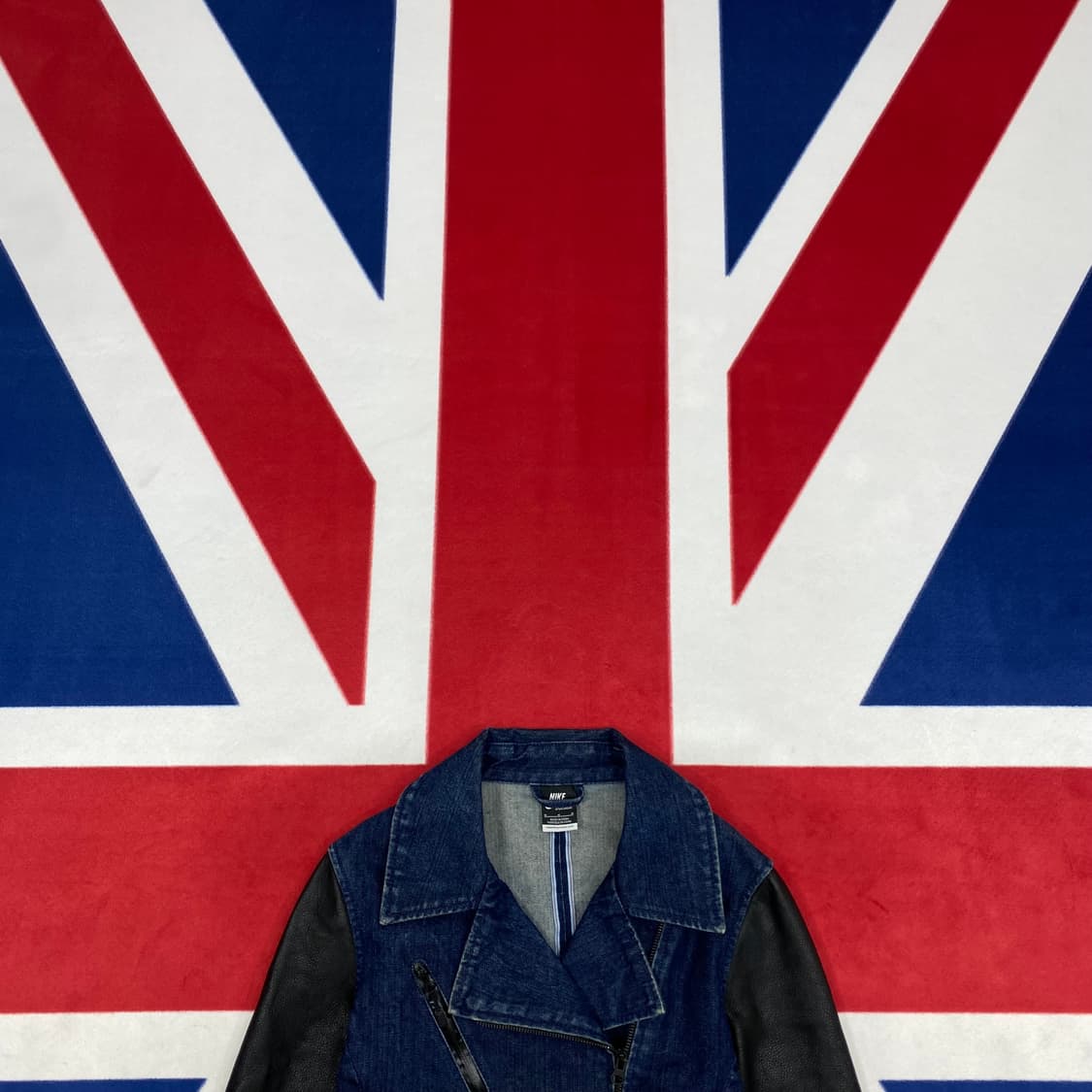 나이키 데님 소가죽 라이더자켓 여성M  상품이미지2