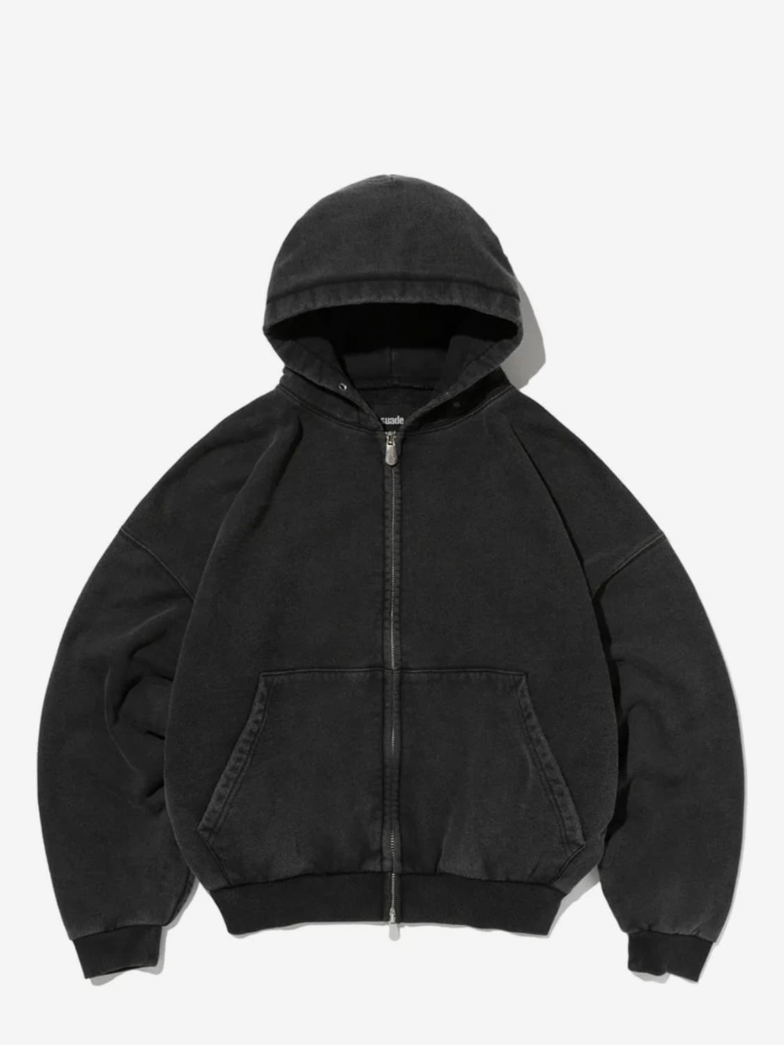 Suade cropped washed 후드 집업 상품이미지1