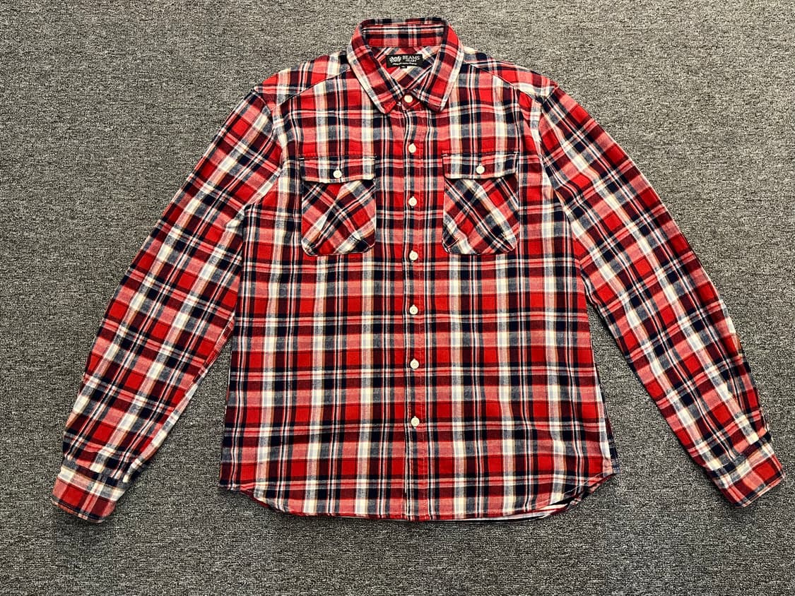 [100~103] 빔즈 체크 플란넬셔츠 XL  상품이미지1