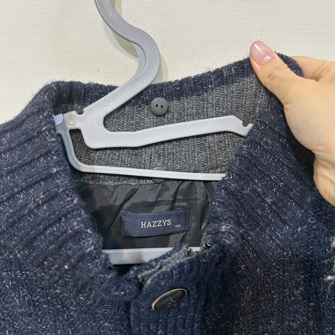 헤지스 남성 방풍 니트 100 상품이미지2