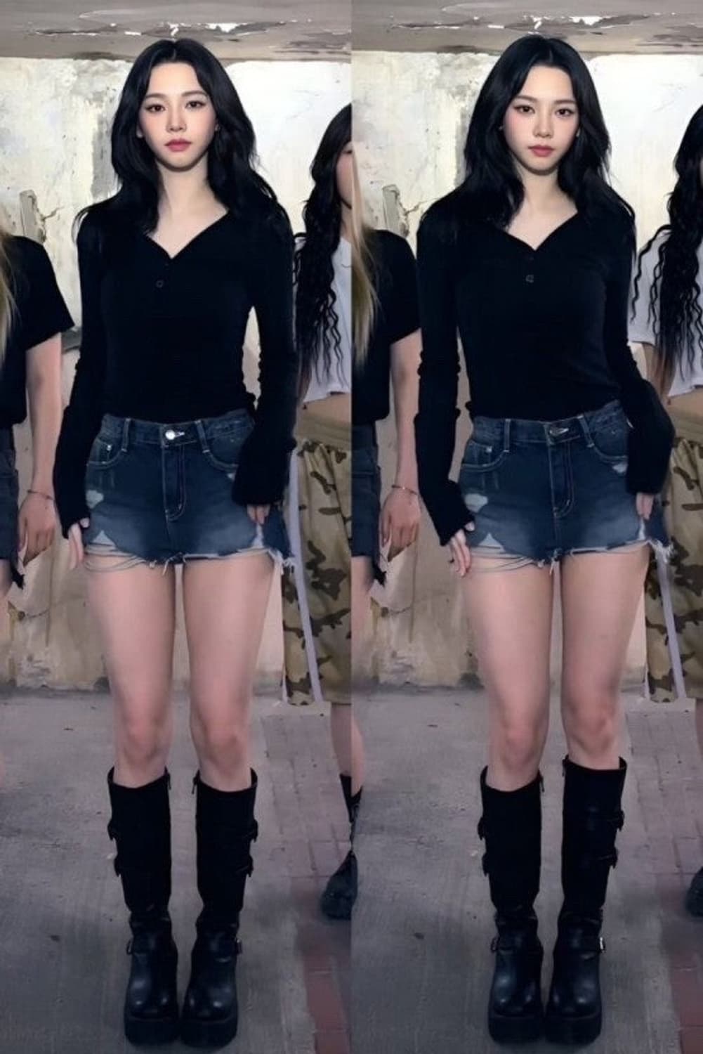 애즈온 마야부츠 미디 블랙 240 상품이미지1