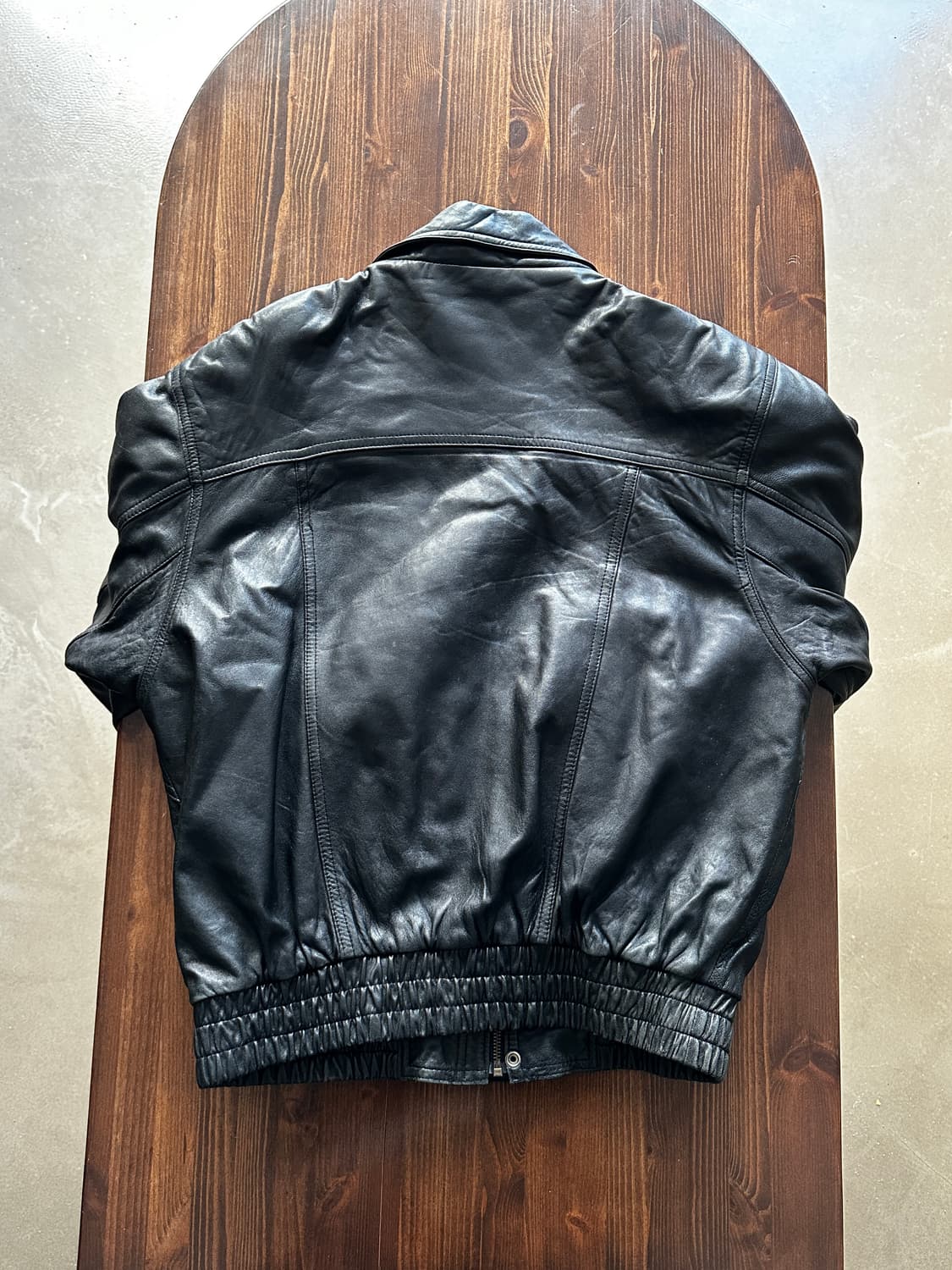 J scipio 빈티지 블랙 레더 블루종  상품이미지3