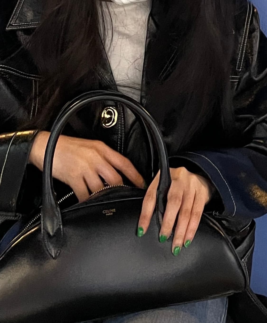 셀린느 테켈백 블랙 차정원 상품이미지3