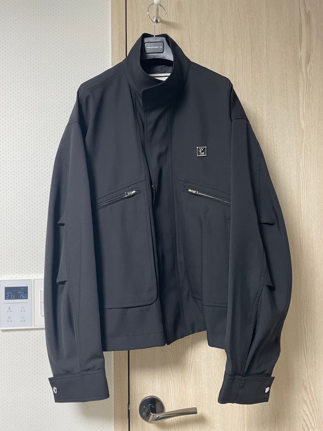 52사이즈 새상품, 우영미 25ss 블랙 하이넥 자켓 상품이미지1