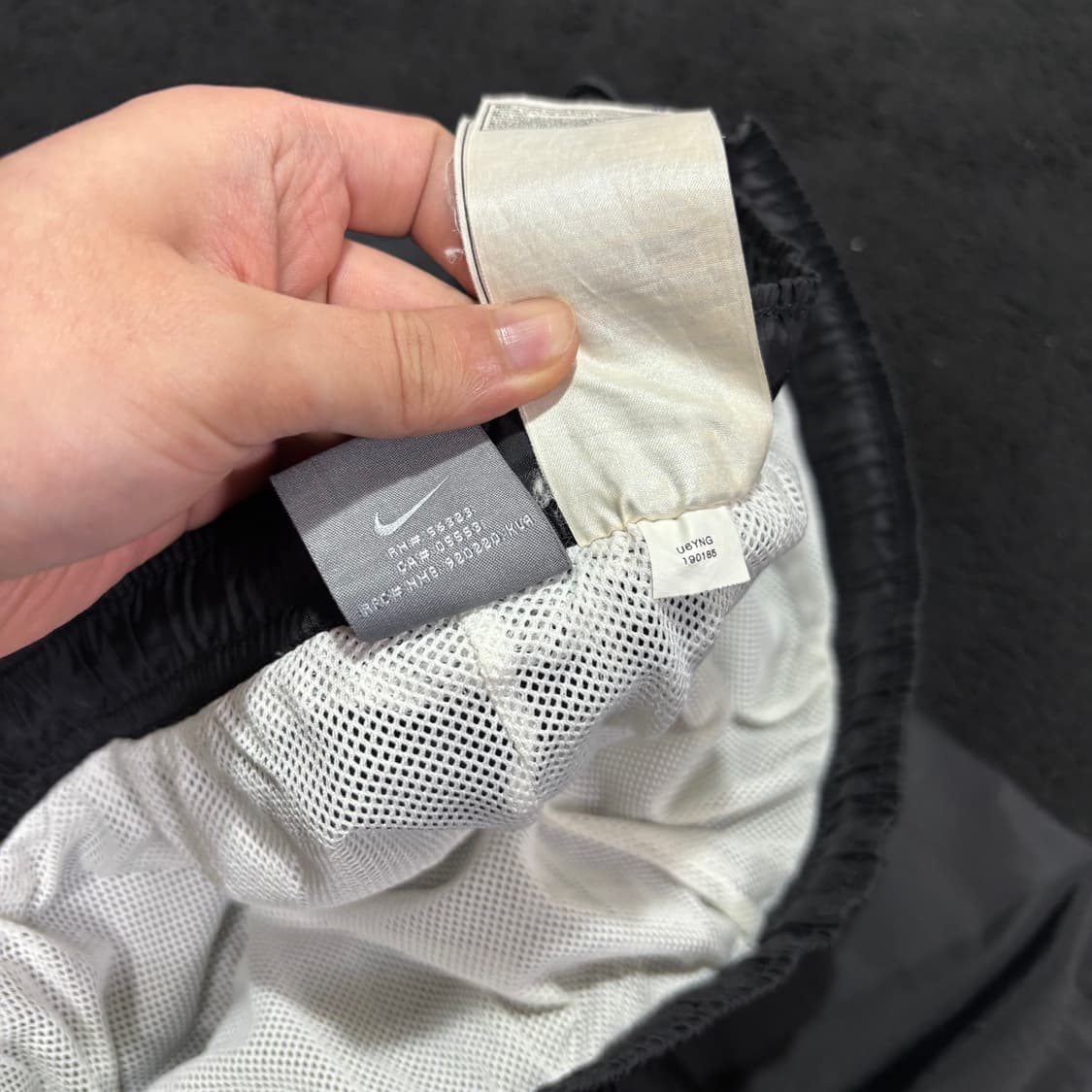 XL 나이키 블랙 스우시 와이드 나일론팬츠 상품이미지6