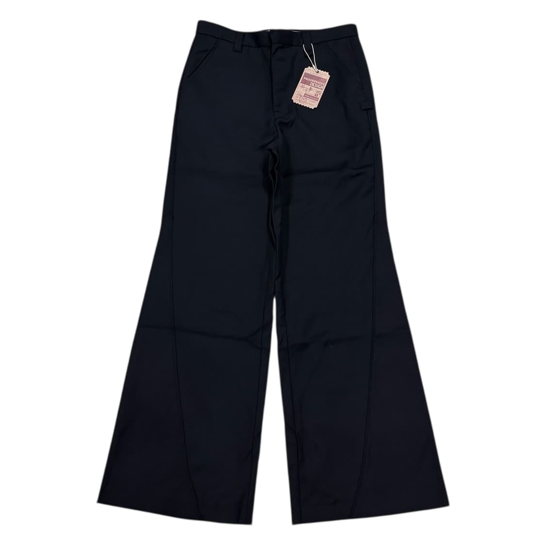 STU 디테일 울 와이드 팬츠 바지 네이비 M 상품이미지1