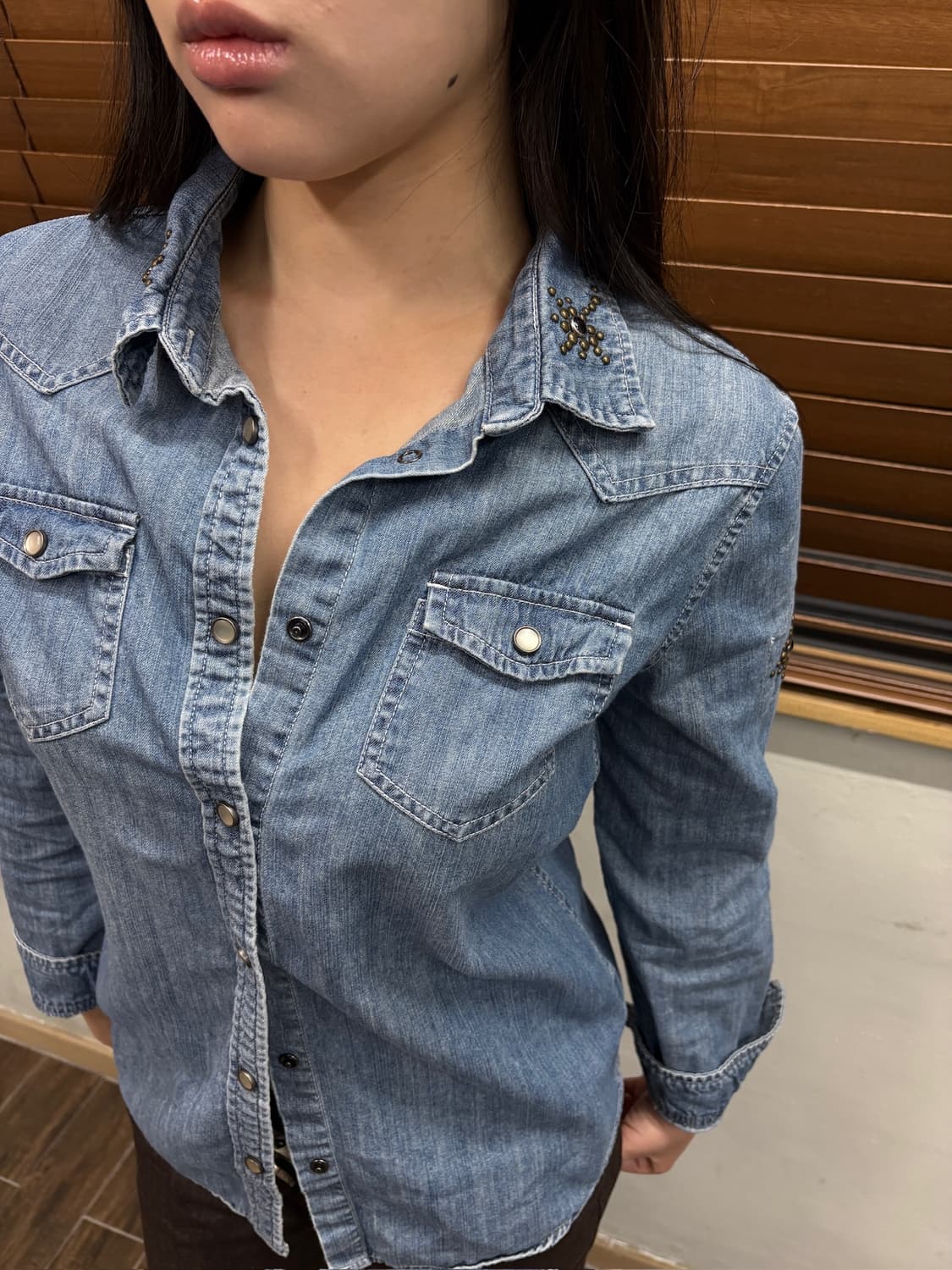Jvim 제이빔 웨스턴 워크 데님셔츠 상품이미지3