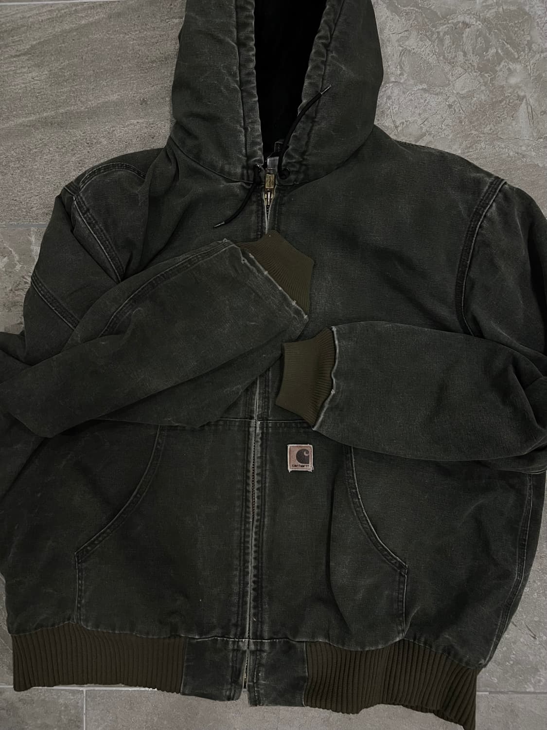 (XL) 칼하트 후드 덕 액티브 자켓 J130 MOS 모스그린 상품이미지8