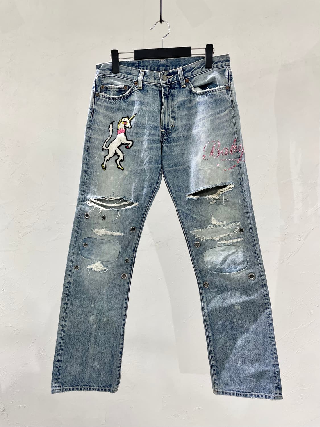 RNA 유니콘 패치워크 리페어 진 상품이미지1