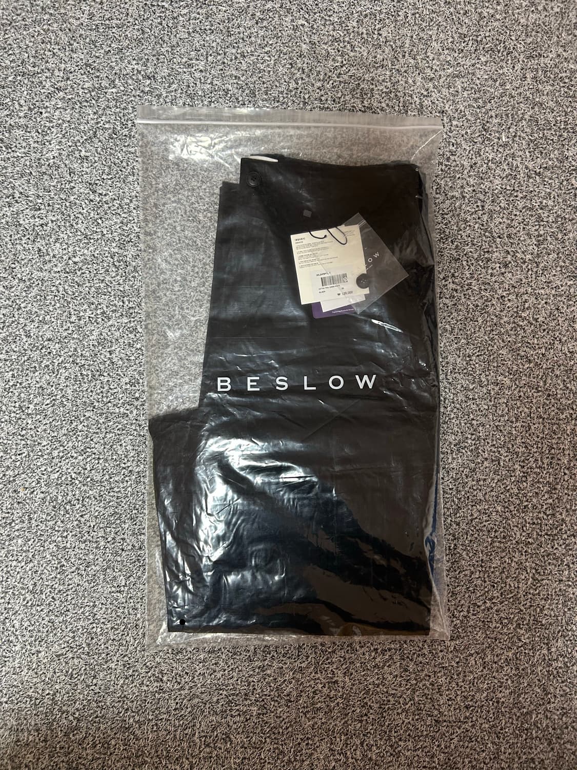 [비슬로우X데릭]COTTON TWILL CARGO PANTS BLACK 상품이미지6