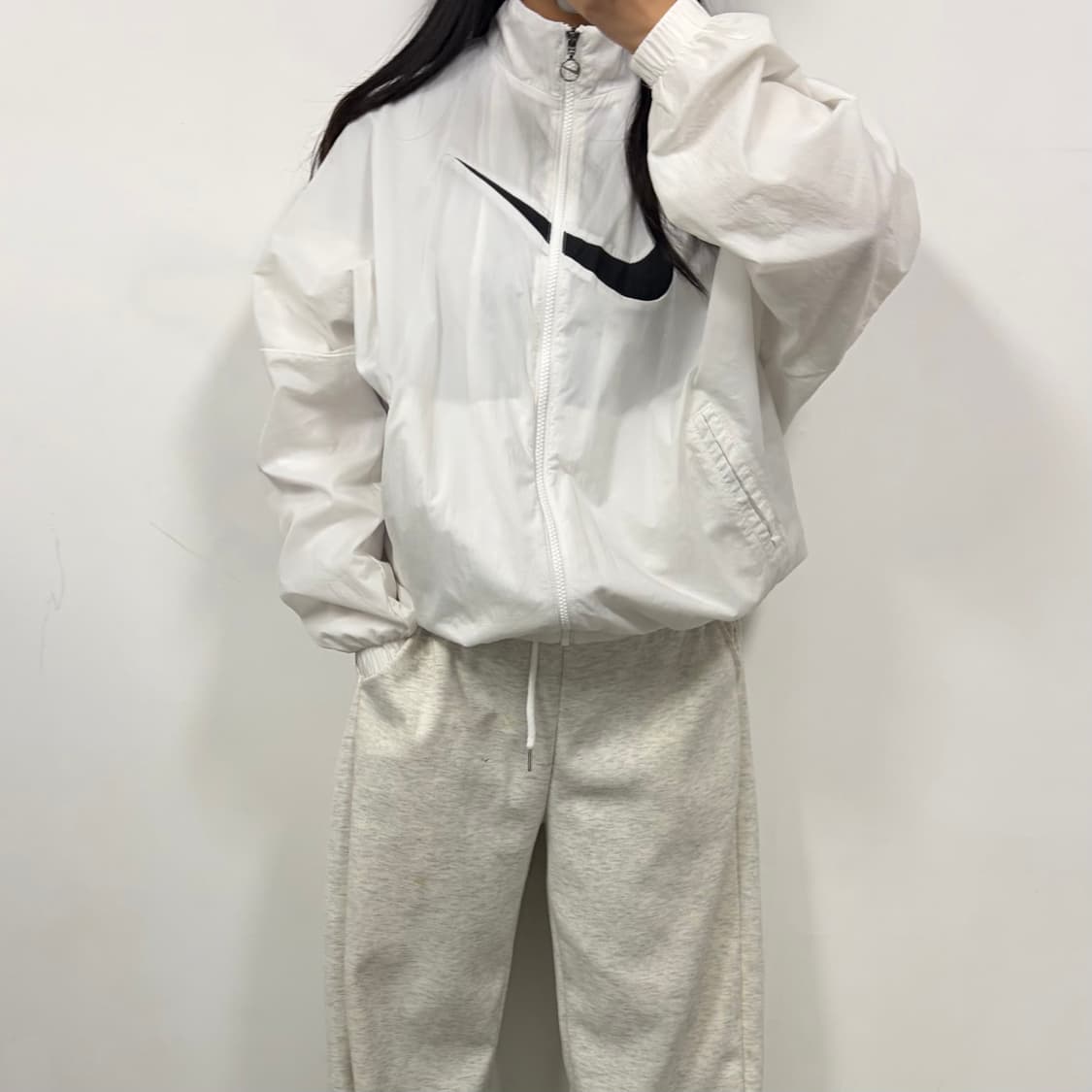 나이키 화이트 바람막이[1815] 상품이미지1