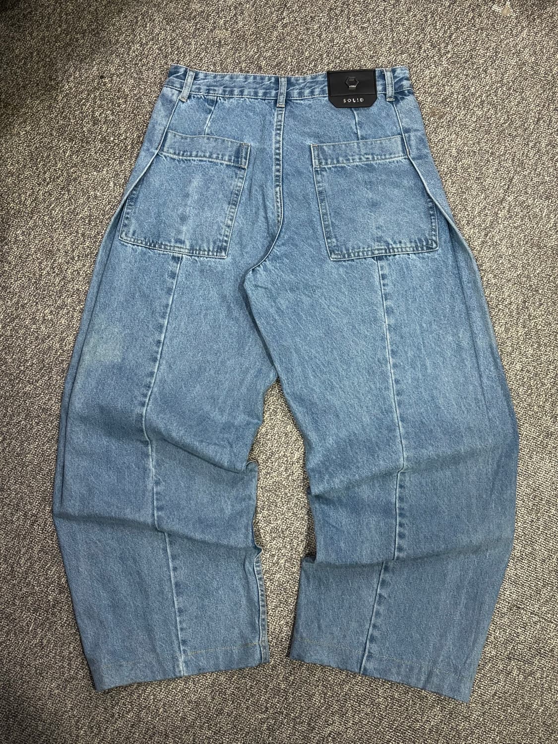 24ss 솔리드옴므 벌룬 데님팬츠 상품이미지1