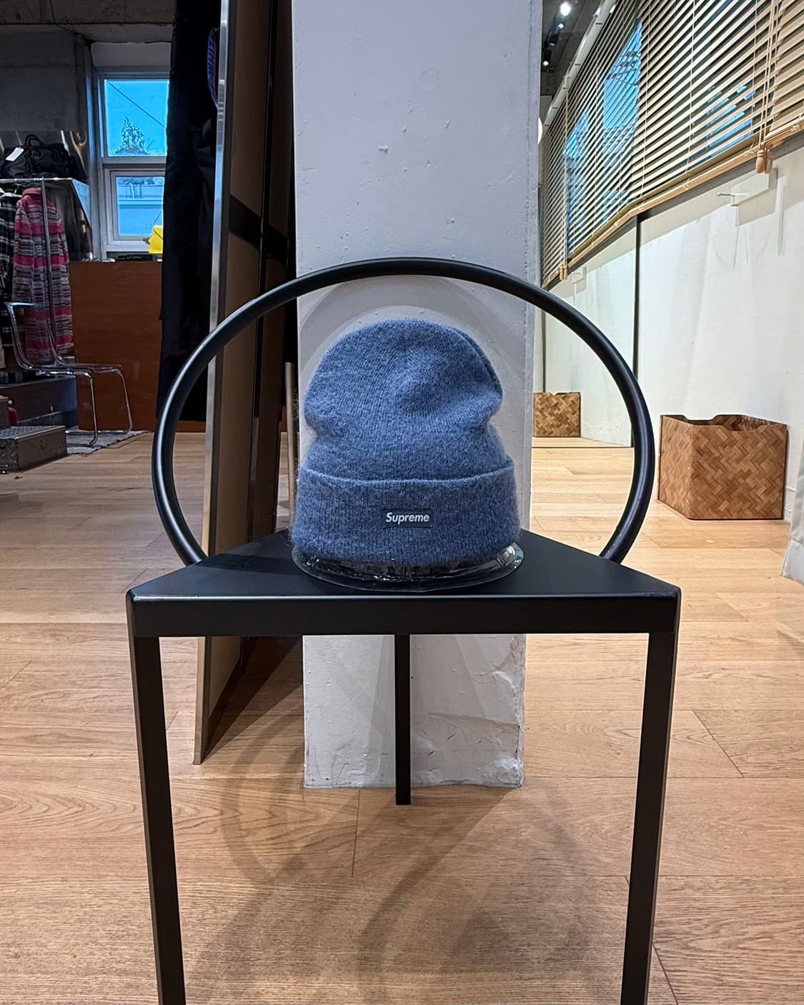 슈프림 블루 모헤어 비니 슬레이트  상품이미지2