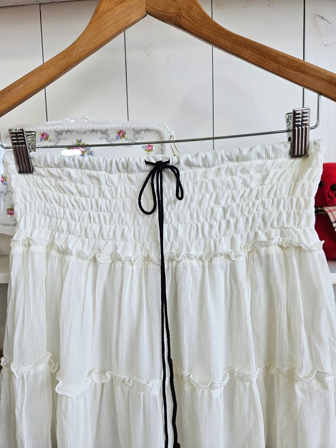 화이트 밴딩 캉캉 미니 스커트 상품이미지2